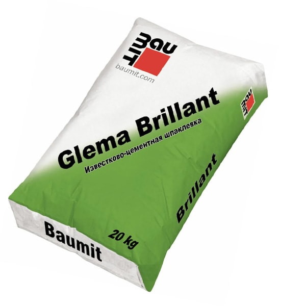 Известково-цементная шпаклевка Baumit GlemaBrillant,20 кг