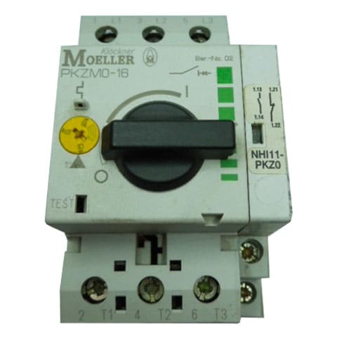 Автомат защитный PFT  Moeller PKZMO-16+NHI с дополнительным контактом