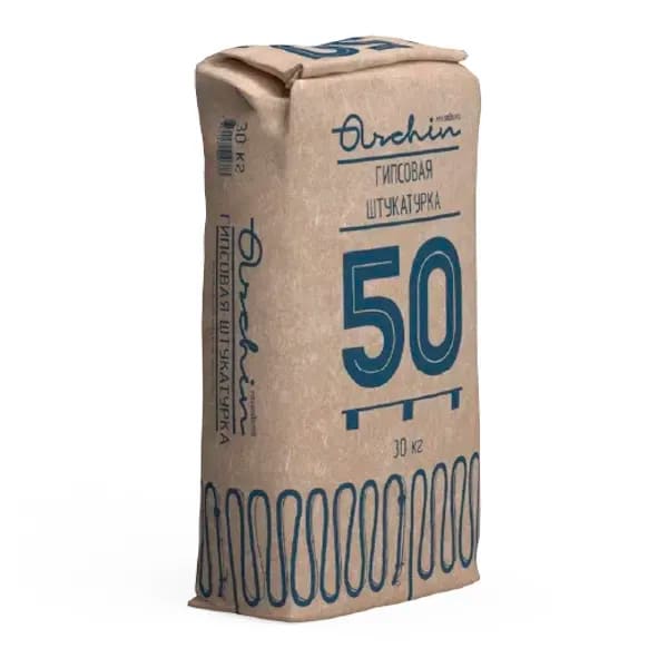 Штукатурка гипсовая Archin №50 серая, 30кг
